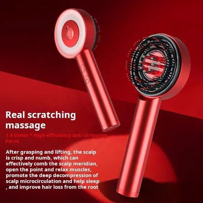 Rot-Silber-Lichttherapie-Vibrationsmassageapparate für Haarwachstum und Kopfhautgesundheit