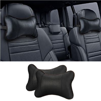 Autohalskissenpackung mit 2 atmungsaktiven Kopfstützkissen für Nackenunterstützung und Entspannung