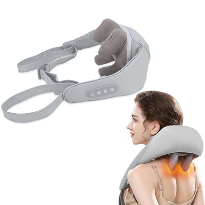 Halsmassage-Apparat U-Form Shiatsu Kniebeugen Rücken Müdigkeit Halsheizung Entspannung