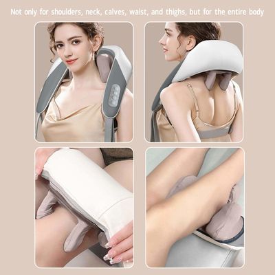 Halsmassage-Apparat U-Form Shiatsu Kniebeugen Rücken Müdigkeit Halsheizung Entspannung