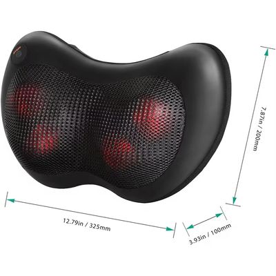 Manuelle Steuerung 4 Köpfe Nackenmassage Autokissen Massager mit Timing-Funktion 1,5 kg Gewicht
