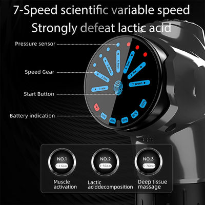 Körper- und Nackenvibrator Fitness Elektrische Massagepistole mit Drehgeschwindigkeit 3000rmp Max 20W