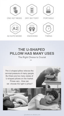 Farbe Körper Hals Massage U-förmige Vibrationsmassage Kissen Massage Kissen