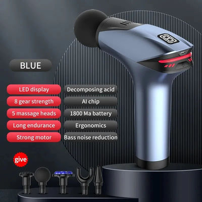 Nano Silica Gel Handgriff Elektrische Massage-Gun für tragbare tiefe Gewebe Faszialerholung
