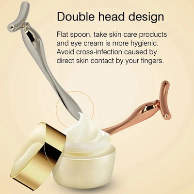 Gesichtsmassage-Werkzeug Elektro-Massager-Stick für das Gesicht Metall Augencreme Serum Mini-Gerät