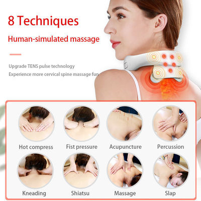 0.5 kg individuell angepasster Smart Travel Wireless U-förmiger elektrischer Hals- und Schultermassager mit Heizplatten