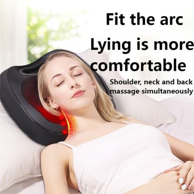 Elektrische Tiefe Shiatsu Hals Schulter Rücken Massage Kissen mit Rolling Kneading Hitze 8W Massager