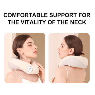 Entspannen Sie sich und laden Sie sich mit unserem komfortablen, batteriebetriebenen Hals-Kissen-Schultermassager auf.