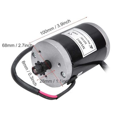 Elektrisches Fahrrad Roller E-Bike Controller gebürsteter Motor 24V 100w Hochgeschwindigkeit mit Gürtelpulley