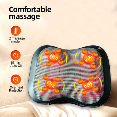 12V Batterie Kapazität Massagekissen zur Linderung von Schmerzen im unteren Rückenbereich Große Massagezone