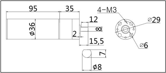 Dauermagnetkonstruktion 5kw Bürstenloser Gleichstrommotor für Elektro-Motorrad