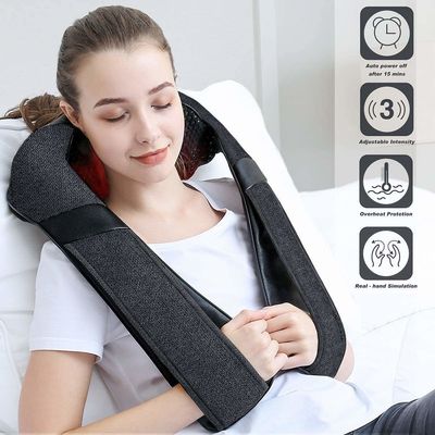 Professionelle Moderne Design Dc 12v Pu Leder Smart Schulter Hals Massager Timing Control