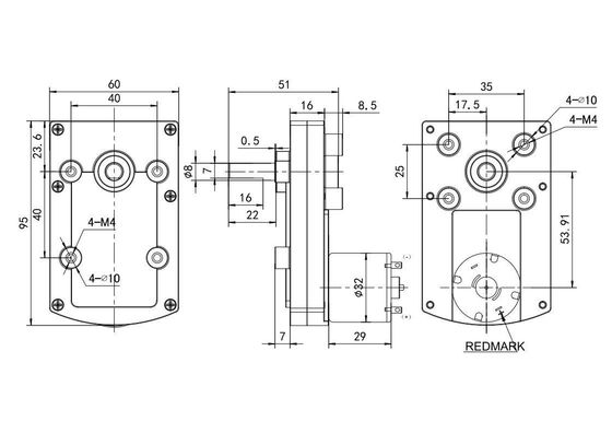 24v 32mm Direktversorgungsbrushed Gleichstrommotor mit Silbergehäuse und niedrigem Geräuschpegel von 75 dB
