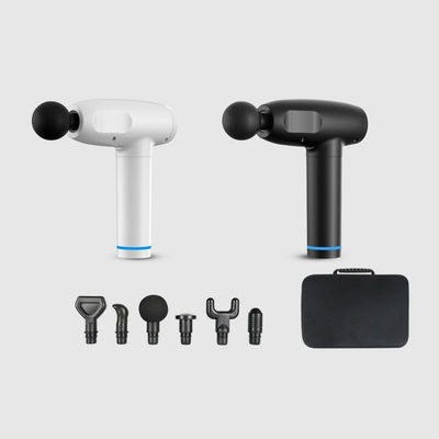 Körpermassage Mini-Muskelmassagepistole mit 6 Massageköpfen und Timing Control-Funktion