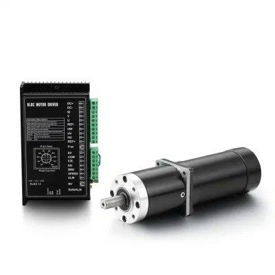 Niedrige Drehzahl DC-Bürstenloser Planetenantriebsmotor mit Getriebe 24V 70W Reduktionsmotor Durchmesser 57mm