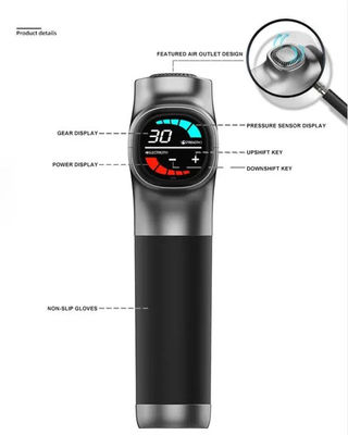 Nano Silica Gel Griffe 30 Geschwindigkeit Muskelmassage Pistole für Faszienfreisetzung und Schmerzlinderung