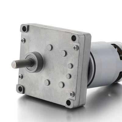 Silberner 42mm Hochdrehmoment Quadrat Spur Getriebe Gleichstrommotor 12V 24V 21,1W Bürsten Gleichstromgetriebe