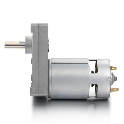 Silberner 42mm Hochdrehmoment Quadrat Spur Getriebe Gleichstrommotor 12V 24V 21,1W Bürsten Gleichstromgetriebe