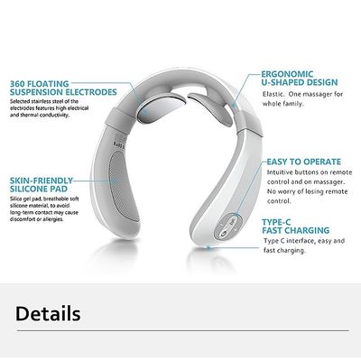 Innovativer Mini-Elektrischer Nackenmassager mit intelligenter Fernbedienung 18,5X17X6,5 cm