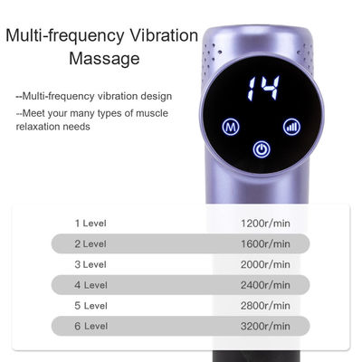 angepasste Farb-LCD-Bildschirm Handheld Percussion Massage Gun für Tiefe Gewebe Massage