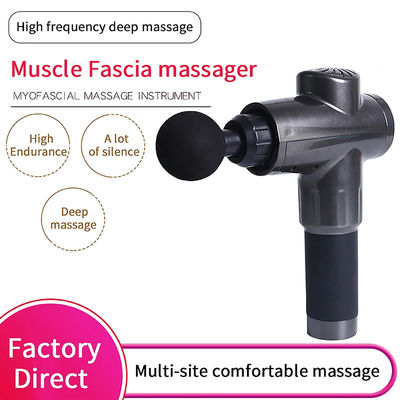 Einstellbare Geschwindigkeit Wireless Classic Schwarz Körper entspannen Muskelmasseur mit ABS Aluminium