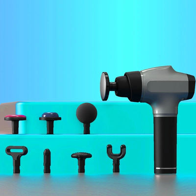 10 Stück pro CTN Portable Vollkörper Fascia Massage Pistole mit rotierendem Hilfsgriff