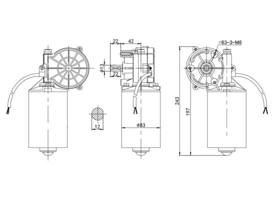 150kw Elektromotor Gleichstrom für Golffahrzeuge Bürstenloser Gleichstrommotor 24v Permanenter Magnet Konstruktion