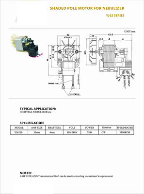 Motor für Fitnessgeräte 2 PS Gleichstrom 90 V/110 V 4500 Rpm Bürstenlos ohne Montageunterstützung