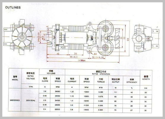 IE 2 Wirkungsgrad 5kw Bürstenloser Gleichstrommotor für Elektro-Motorräder