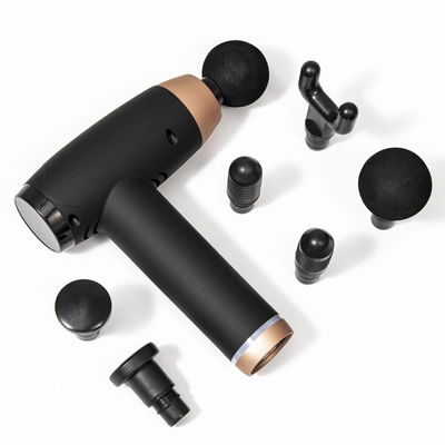 Tiefe Gewebe elektrische Massage-Pistole mit 6 Köpfen 30 Geschwindigkeiten LCD-Display und USB-Ladung 1 kg