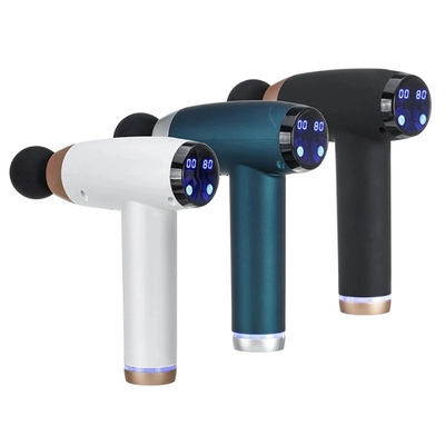 Tiefe Gewebe elektrische Massage-Pistole mit 6 Köpfen 30 Geschwindigkeiten LCD-Display und USB-Ladung 1 kg