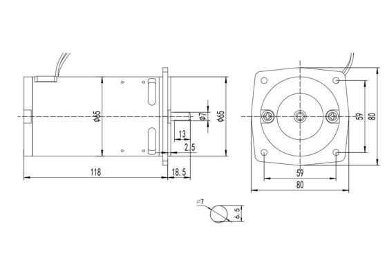 Vollständig geschlossene Umkehrdrehung 150W 110V 220V Wechselstrommotor für Laufbandmaschine 65mm