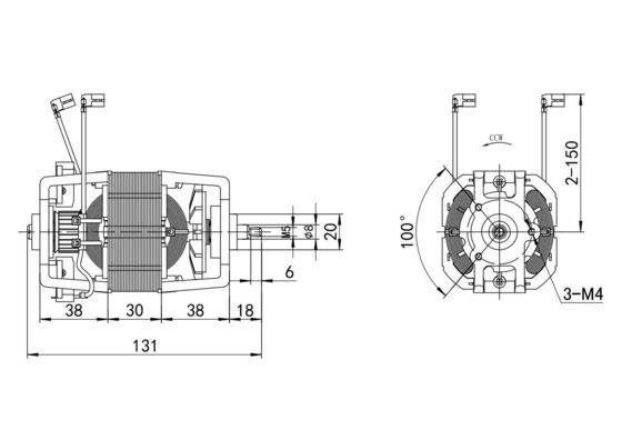 Schraubwellen-AC-Motoren für Laufband Universal Professional 110v 220v 300w 400w 500w