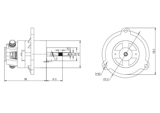 110V/220-230V Einphasen-Wechselstrommotor für Laufband 50/60Hz 4000 Dreh/min. Tropfsicher