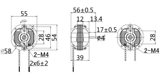 Niedriggeräuschter, einphasiger universeller Wechselstrommotor mit hohem Drehmoment 2000-3000 Rpm