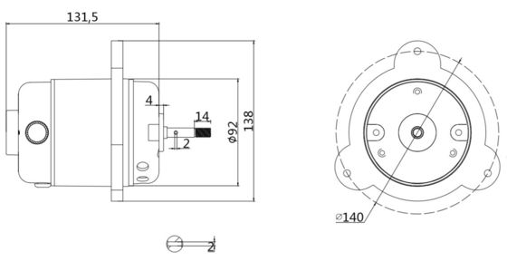 Hochdrehmoment 4000rpm 8000rpm 40w 110/120V Wechselstrom-Einphasen-Laufbandmotor für Gym-Gürtel