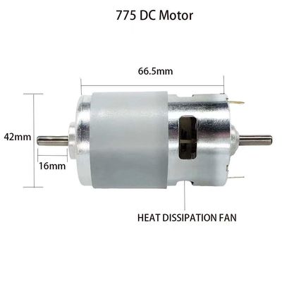 Wasserdichtes Doppelkugellager PMDC Elektrische Bürste Bürstenloser Gleichstrommotor für 50Hz Frequenz