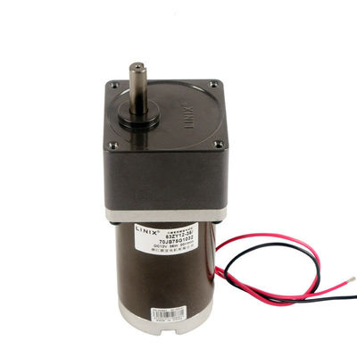 12V Einphasen-Totalschluss-Low-Rpm-Dc-Servomotor mit 65% und Ausgangsleistung 36W