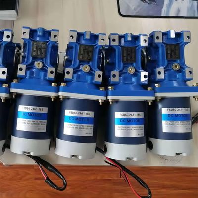 6w-300w Brush DC Elektromotor mit NMRV-Wurmgetriebe 12V/24V/48V 60mm-104mm DC-Motor