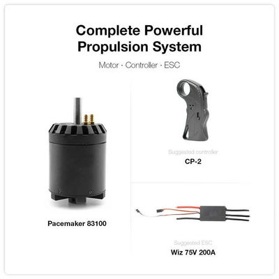 Dauermagnet 4kw Ausgangsleistung Kleiner bürstenloser Gleichspannungsmotor für elektrisches Surfbrett
