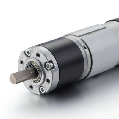 Wirkungsgrad 65% Kleinmotor für automatische Türmotor 28mm Planetarischer Gleichspannungsmotor mit gebürstetem Getriebe