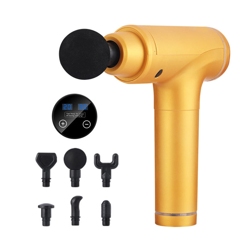 Portable Power Fascial Massage Gun Handheld mit ABS Aluminium und Bürstenloser Motor