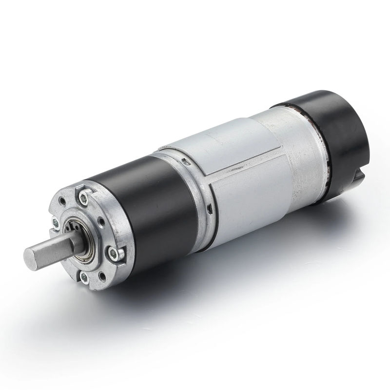 Wirkungsgrad 65% Kleinmotor für automatische Türmotor 28mm Planetarischer Gleichspannungsmotor mit gebürstetem Getriebe